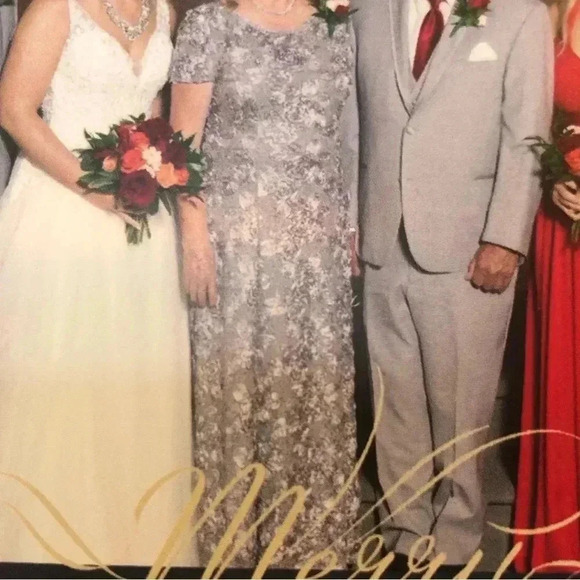 Alex Evenings Rosette A-Line Gown Size 14 - Picture 8 of 8